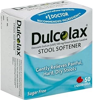 Dulcolax Stool Softener Sugar Free Liquid Gels 50 Count