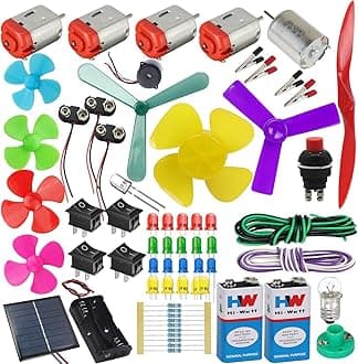 DC Motor Learning Kids Science Experiment Educational kit for Kids DIY 70 Project