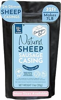 Natural Sheep Casings 24-26mm 32ft