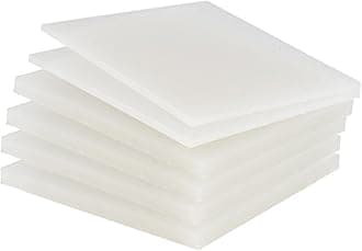 PP Polypropylene Sheet Plate Thickness 3mm-20mm Hard Sheet PVC Plate PP PE Sheet (0.3 m * 0.5 m * 2mm * 5 Pieces)