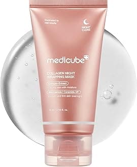 Medicube Collagen Night Wrapping Mask 75ml High Moisture Peel-off Pack Firmness, Luster, Hydration, Pores Skin Care Dryness Sensitive Skin Korean Cosmetics